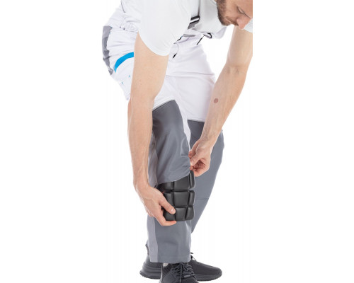 Полукомбинезон мужской рабочий летний "Старт" белый с серым