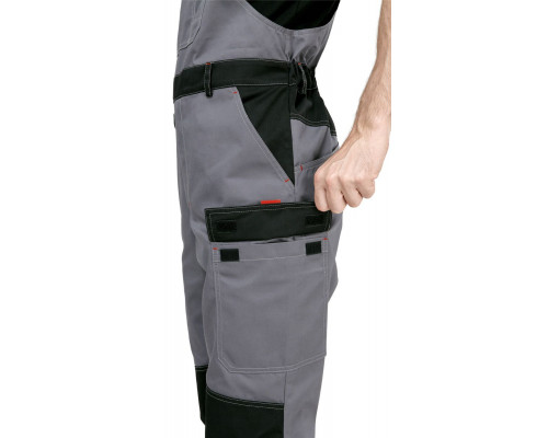 Костюм мужской рабочий летний "Гудзон" NEW с пк серый-черный